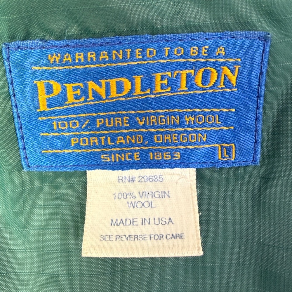 Vintage Pendleton Wool Vest Large Thinsulate Sout… - image 2